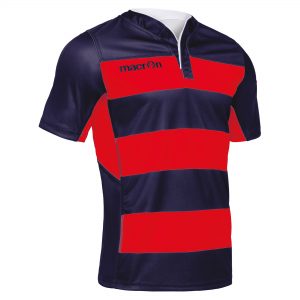 Macron Idmon Rugbyshirt Navy Rood